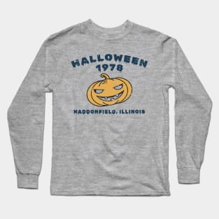 Halloween 1978 Vintage Fun. Haddonfield, IL Long Sleeve T-Shirt